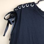 Sincerely Jules NWT  Women’s Black Shoulder Lace T-Shirt Dress Photo 2