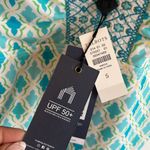 Talbots x Cabana Life Palapa Embroidered One Piece Geo Swimsuit Photo 6