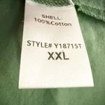 TUCKERNUCK POMANDER PLACE | Green Polly Oxford Shirt Dress Collared | Size XXL Photo 7