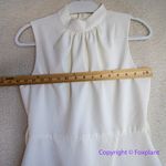 BLITHE Asymmetrical sleeveless Dress off white/ ivory, women size S White Photo 4