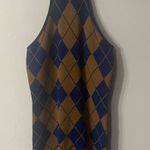 Urban Outfitters UO Charlie Argyle Knit Mini Dress Sz Small NWT Photo 2