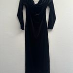 All Saints Velvet Black Off-Shoulder Dress Photo 2