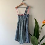 Maeve Anthropologie Waverly Dress One-Shoulder Checkered gingham midi asymmetric Photo 3