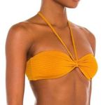 Tropic of C Mustard Savanna Bandeau Bikini Top Photo 0