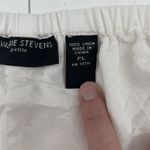 Valerie Stevens Vtg  Size PL Pants Petite Linen Straight Leg High Waist White Photo 5