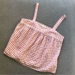 XiRENA Rose Gingham Tank Top Medium Pink Photo 2