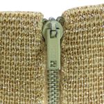 1970s Vintage Quality House Gold Sparkle Sleeveless Wool Sleeveless Blouse Large Photo 2