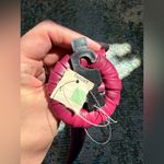 Vintage NOS Harmal magenta faux leather loop wrap belt Pink Photo 10