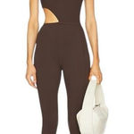 New Gigi C Rory Jumpsuit Chocolate Snakeskin M Brown Size M Photo 0