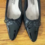 Paul Mayer Heel Women 8B Black Regal Quilted Leather Ballet Ballerina Kitten 90s Size 8 Photo 1