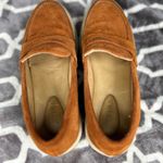 Portland leather Co Patina chunky Zoe Penny loafers in fawn suede size 10.5 Tan Photo 4
