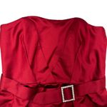 Alfred Angelo Claret Satin Strapless Dress (10) Photo 2