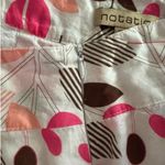 Notations Pleated Floral Knee Length 90s Skirt Medium Photo 2