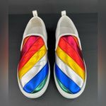 Salvatore Ferragamo Women's BALZE Rainbow Leather Sneakers US 7.5 - EU 38 Photo 11