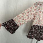 Intermix Doryll Bell Sleeve 100% Silk Top Photo 4