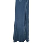 Jenny Yoo  Cybill Velvet Blue Asymmetrical One-Shoulder Bridesmaid Dress Size 8 Photo 4