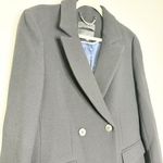 J.Crew Womens Evening Blazer Jacket Italian Double Cloth Wool Black Size 12 NEW Photo 2