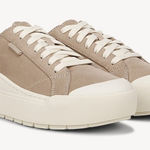 Dr. Scholls Dr. Scholl’s Time Off Sneaker Taupe Microfiber Faux Leather Suede Comfy Support Photo 0