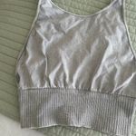 Free People Movement NWOT  Good Karma Hi-Neck Crop Top Gray M/L Photo 0