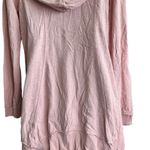 Soft Surroundings  Corrina Pink Embroidered‎ Zip Front Hooded Sweater M Photo 5