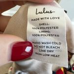 Lulus Subtle Romance Beige Floral Print Ruffled Midi Dress Photo 4