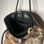 Vintage 1990s Tapestry Cat Tote Brown Photo 5