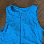 ANDIE  Malibu One piece swimsuit seashell textured blue size S NWT flaw Photo 3