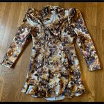 Shimmer gold and ruffle details blazer Dress size M Size M Photo 6