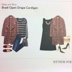 Skies Are Blue NWOT Bradi Open Cardigan burgundy pockets women’s size medium Photo 1