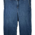 Ava & Viv  Plus Size 20W Jeans High Rise Cropped Wide Leg Stretch Blue Flare 414 Photo 0