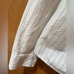 Madewell White with Blue Striped Crew Neck Popover Cotton Top Shirt Size XXS Photo 5