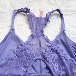 PINK - Victoria's Secret VS PINK Periwinkle Blue Lace Racerback Wireless Bralette Size Small Photo 6