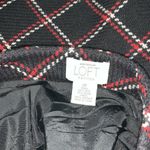 Loft Ann Taylor  Petites Womens Wool Blend Career Skirt Size 2 P Black Red White Photo 2