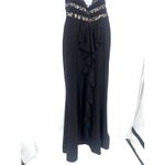 Sequin Hearts Y2K  Lace Full Length Dress Sz 7 Hoco Whimsigoth Lace Ruffle Halter Photo 5