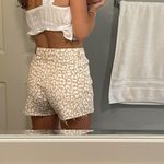 ZARA cheetah print Jean shorts Photo 1
