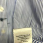 Westport  Blue And White Palm Print Button Down Short Sleeve Shirt Size 2X Photo 6