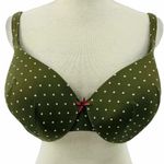 Cacique Lane Bryant  True Embrace T-Shirt Bra Green Cream Square Lightly Lined 42 Photo 8