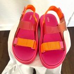 Melissa Brave Papete Fuchsia Pink Orange Platform Sandal NEW Size US 9 Photo 4