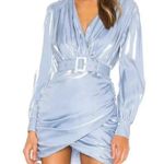 Revolve  Song of Style Tucker Mini Dress Clearwater Belted Long Sleeve NWT XL Photo 1