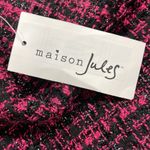 Maison Jules  NWT Pink Black Tweed Metallic Mini Skirt Photo 4