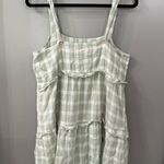 Show Me Your Mumu Napa Mini Dress Green Plaid Size Medium Photo 3
