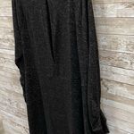 CAbi Womens Size M PJ Dress Long Ruched Sleeves Black Heather Gray Sweater #3829 Photo 8