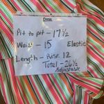 Versona  Romper NWOT Large Multi Color Vertical Stripe Shorts Adjust. straps Photo 1