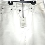AGOLDE NWT Criss Cross Reycled Leather Pants in White Photo 9