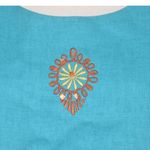 Vintage Miss Dorby Jacket & Maxi Dress Size 12 Linen Blend Embroidered Beaded Blue Photo 9