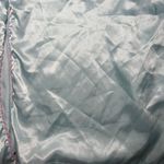 Oscar de la Renta Pink Label Silky Ice Blue Robe Embroidered Photo 4