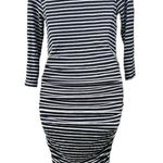 Ingrid & Isabel Maternity navy and white stripe 3/4 sleeve dress Blue Size undefined Photo 3