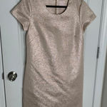 Lilly Pulitzer Jane Summers metallic pink blush shift dress sz 10 wedding‎ guest sorority party Photo 0