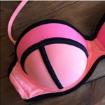 Arizona Jeans Arizona neon colorblock padded bikini swim top Jr size Large Photo 2