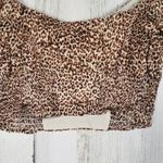 Lulus NWT Fiercely In Love Leopard Print Tie Front Crop Top Women's Size Small Photo 12